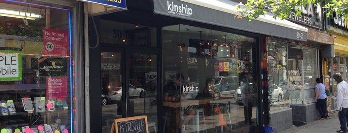 Kinship Coffee Roasters is one of NYC: Newest Indie Cafes and Coffee Shops.