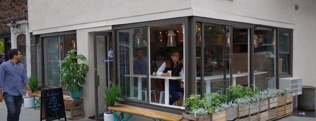 Bluestone Lane Collective Cafe is one of NYC: Newest Indie Cafes and Coffee Shops.