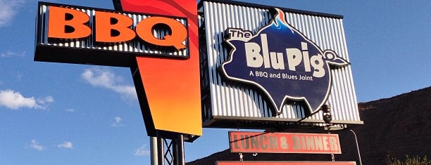 The Blu Pig & Blu Bar is one of Moab.