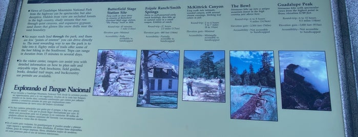 Guadalupe Mountains Visitors Center is one of Mike : понравившиеся места.