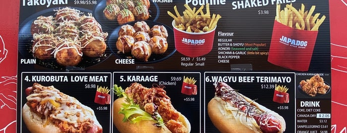 Japadog is one of Vancouver - 2016/17.