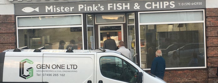 Mister Pink's Fish & Chips is one of Tempat yang Disukai James.