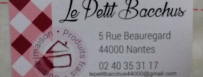 Le Petit Bacchus is one of Nantes (et autour).