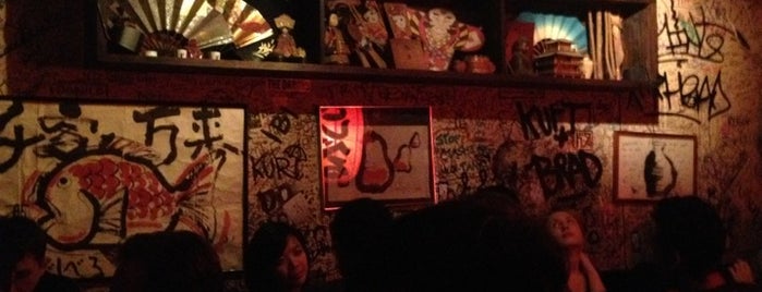 Sake Bar Decibel is one of NYC date night bars.