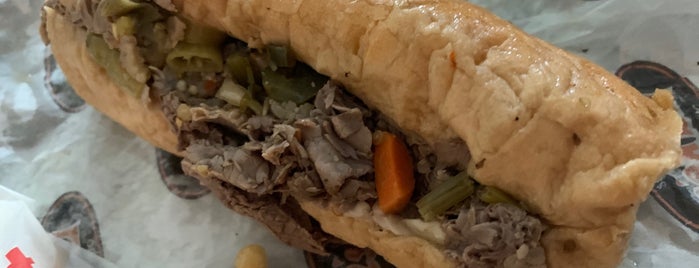 Lukes on Harlem is one of Favorite Italian Beef Sandwiches.