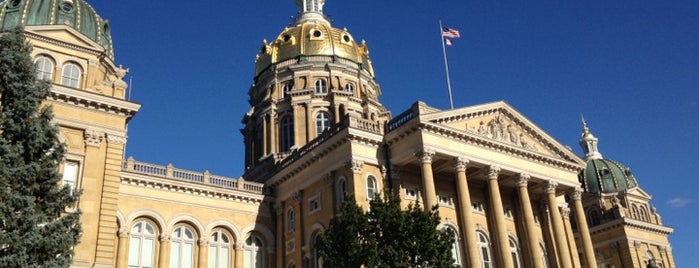 Iowa State Capitol is one of Des Moines.