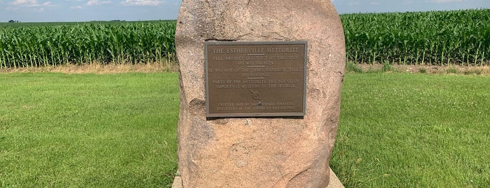 Estherville Meteorite Landing Site is one of Okoboji, IA-The Iowa Great Lakes.
