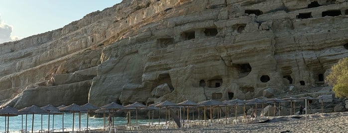 Caves of Matala is one of Crete.