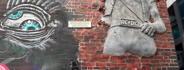 AC/DC Lane is one of Melbourne Street Art.