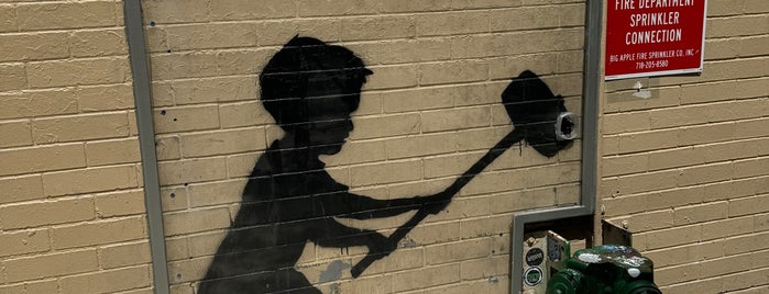 Banksy - Upper West Side is one of The 9 Best Public Art in New York City.