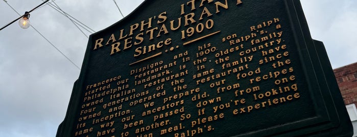 Ralph's Italian Restaurant is one of High End Dinner.