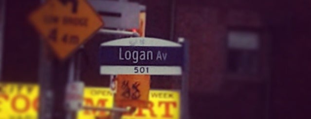 Logan Avenue is one of p (roads, intersections, areas - TO).