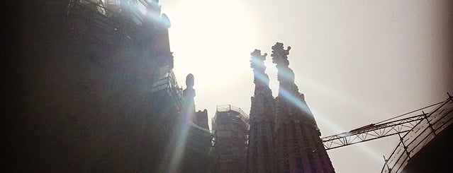 The Basilica of the Sagrada Familia is one of Barcelona.