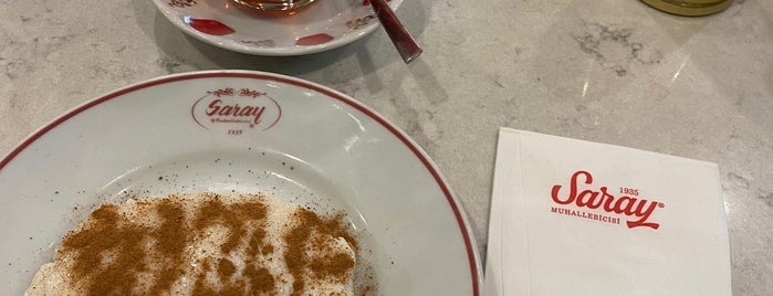 Saray Muhallebicisi is one of Istanbul |Dessert|.