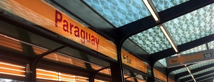 Metrobus - Estación Paraguay is one of สถานที่ที่ Priscila ถูกใจ.