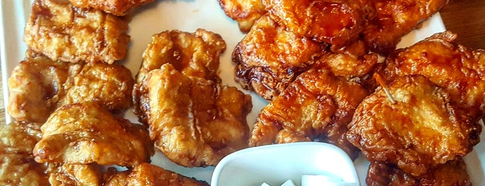 BonChon Chicken is one of Golden, Brown, & Delicious - A Fried Chicken Guide.