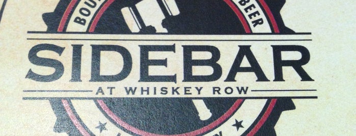 Sidebar at Whiskey Row is one of Louisville, KY.