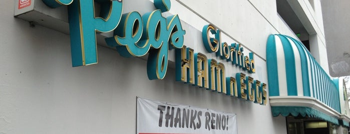Peg's Glorified Ham n Eggs is one of Reno Favorites.
