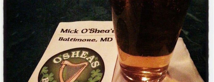 Mick O'Shea's Irish Pub is one of Baltimore's Best Bars - 2013.