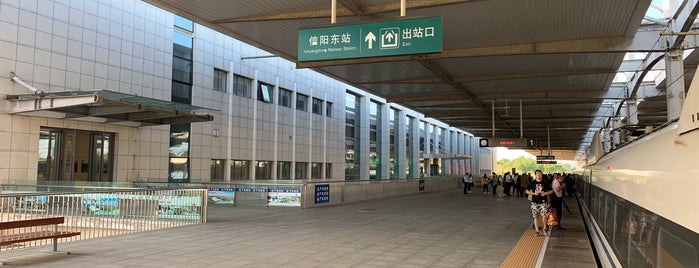 Xinyang East Railway Station is one of Train Station Visited.