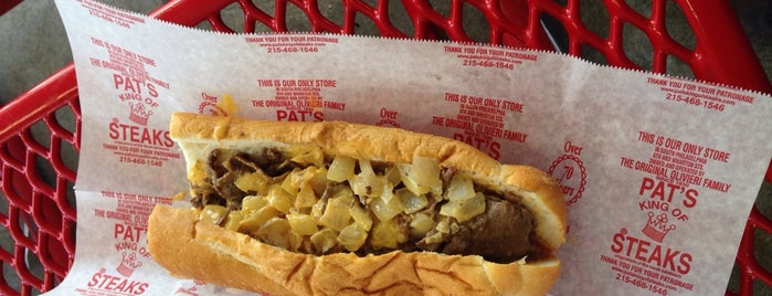 Pat's King of Steaks is one of 20 Most Iconic Food Destinations Across America.
