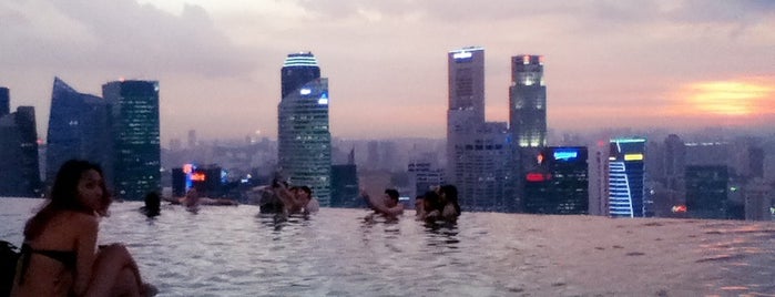 Rooftop Infinity Pool is one of Places to Swim 🏊🏼.