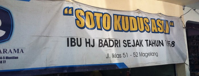 Soto Kudus Hj. Badri is one of List Magelang Best Point of Interest.