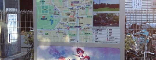 Hikarigaoka Station (E38) is one of 練馬のアニメ看板のある駅.