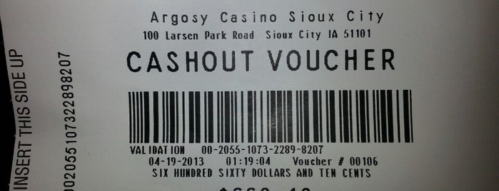 Argosy Casino is one of A local’s guide: 48 hours in Sioux City, IA.