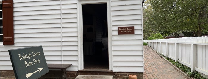 Raleigh Tavern Bake Shop is one of Colonial Williamsburg.