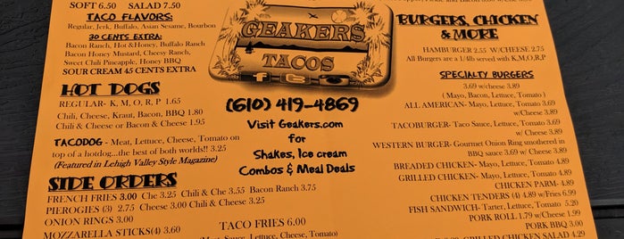 Geakers Tacos is one of Bethlehem.