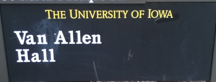 Van Allen Hall is one of Classes and campus.