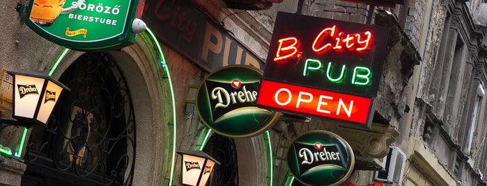 B. City Pub is one of Where to party in Budapest after the dawn (2014).