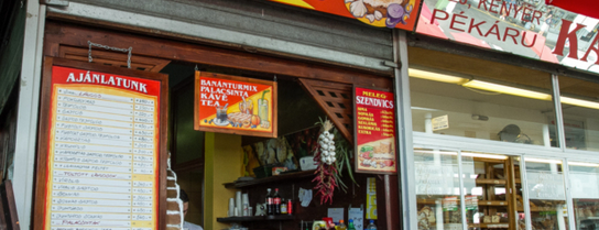 Fény utcai piac is one of Eat Budapest's best dough specialty: lángos (2014).