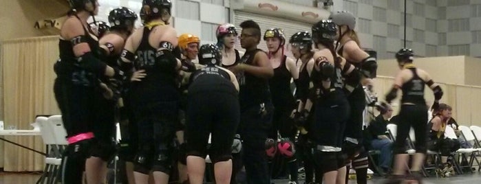 Trackside at the So Ill Roller Girls Bout is one of Carbondale.