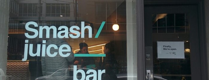 Smash Juice Bar is one of Ashleigh’s Liked Places.