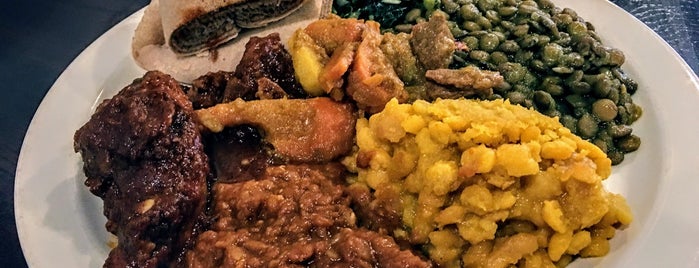 Lalibela Ethiopian Restaurant is one of Orte, die Justin gefallen.
