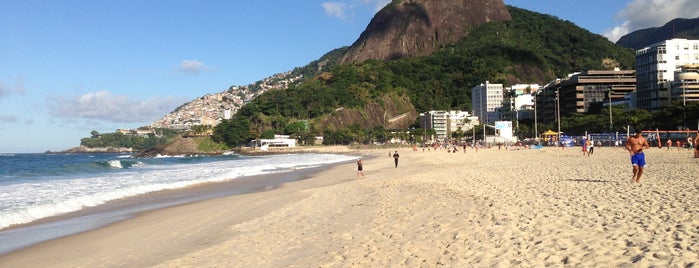 Praia do Leblon is one of Rio.