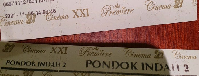 The Premiere Pondok Indah is one of Bioskop.