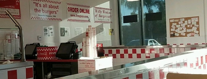 Five Guys is one of Julie’s Liked Places.