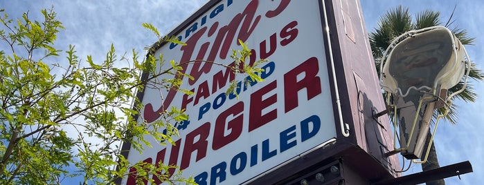 Jim's Famous Quarterpound Burger is one of Old School L.A. Hamburger Joints & Fast Food.