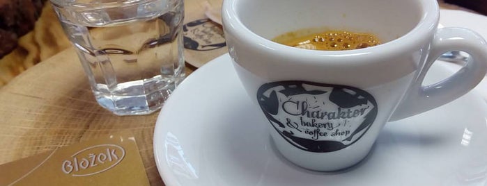 Charakter bakery & coffee shop is one of Brno.