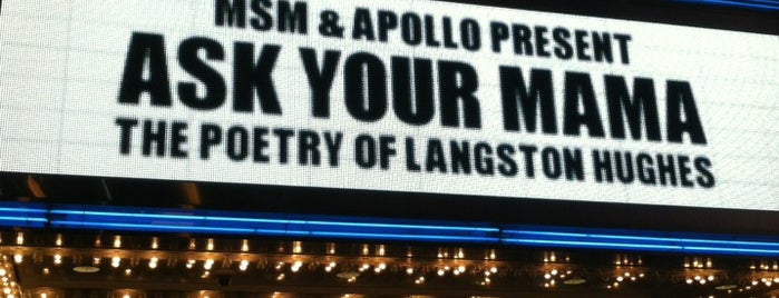 Apollo Theater is one of My New York.
