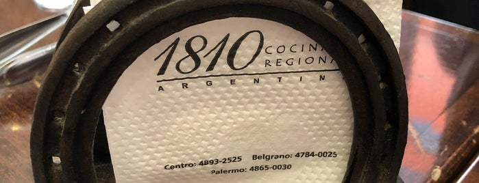 1810 Cocina Regional is one of Top picks for Argentinian Restaurants.