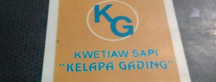 Kwetiaw Sapi 'Kelapa Gading® is one of Favorite.