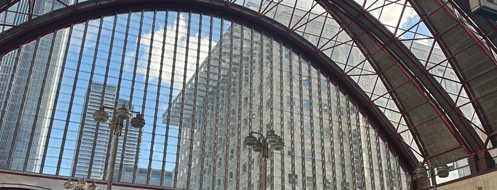 Canary Wharf DLR Station is one of Dayne Grant's Big Train Adventure.