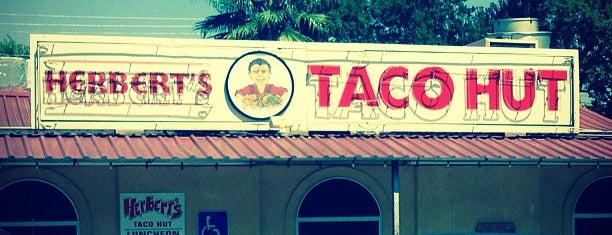 Herbert's Taco Hut is one of San Marcos.
