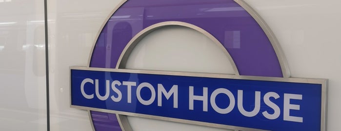 Custom House Railway Station (CUS) is one of London.