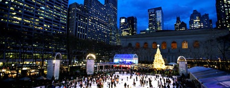 Bank of America Winter Village at Bryant Park is one of Holiday Must-Sees in NYC.