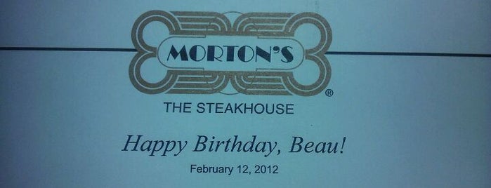 Morton's The Steakhouse is one of Favorite Food.